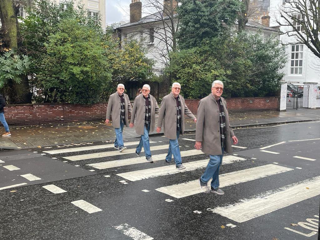 MikeTuohy1's tweet photo. @caitlinlarkin Happy #AbbeyRoad day. Love the show Caitlin. Here’s mine with a little photo trickery https://t.co/Nqj4xy7y7F