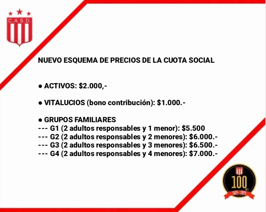 DudignacFutM's tweet photo. Se agrega BENEFICIO para los grupos familiares!

Recordá que las cuotas están siendo cobradas por la Sub-comisión de Fútbol mayor y que nos estamos manejando exclusivamente con la cuenta del CASD

#VamosDudi 
#100AñosCASD https://t.co/ybx9eoBLcK