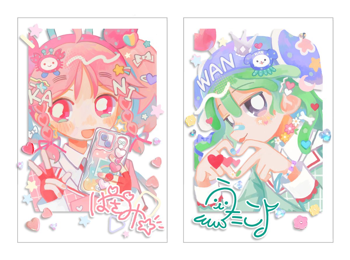 コミティア149で出すクリアシールのイラストです！