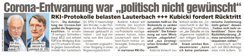 Heute auf Seite 2 der Bild-Zeitung: