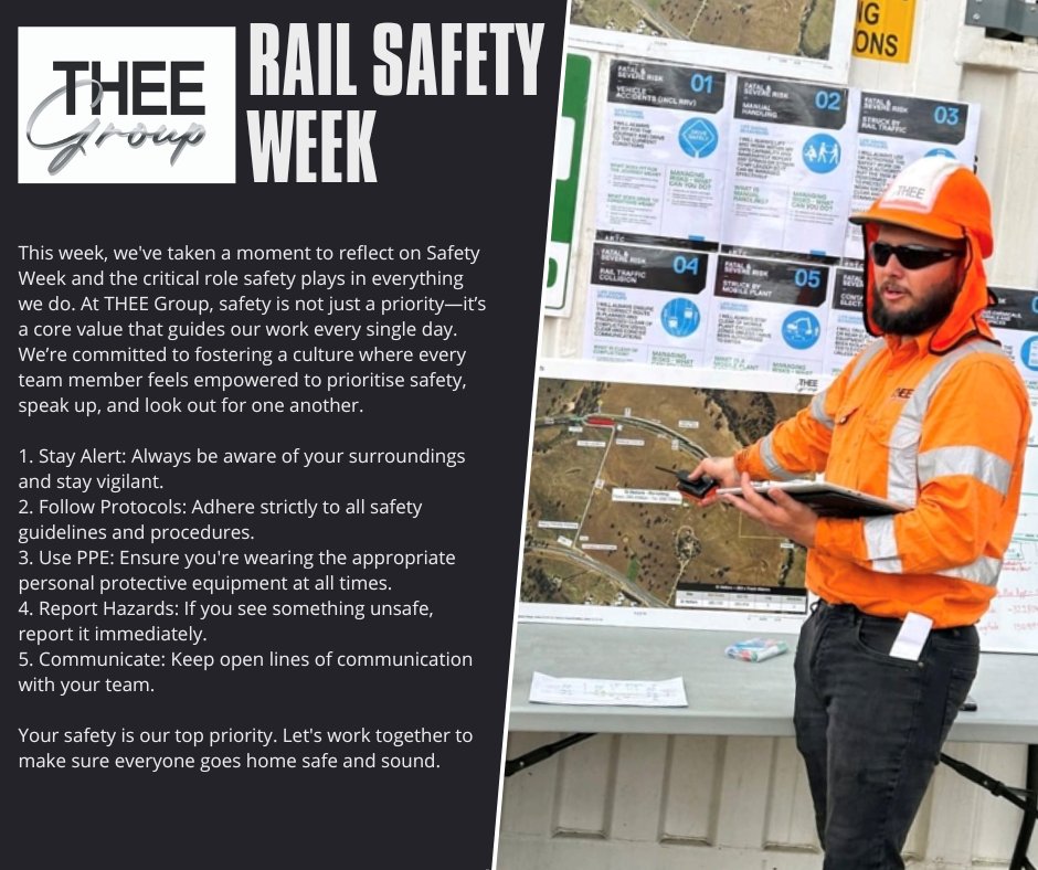 GroupThee's tweet photo. #RailSafetyWeek #SafetyFirst #THEEGroup https://t.co/VhzhacWpzO