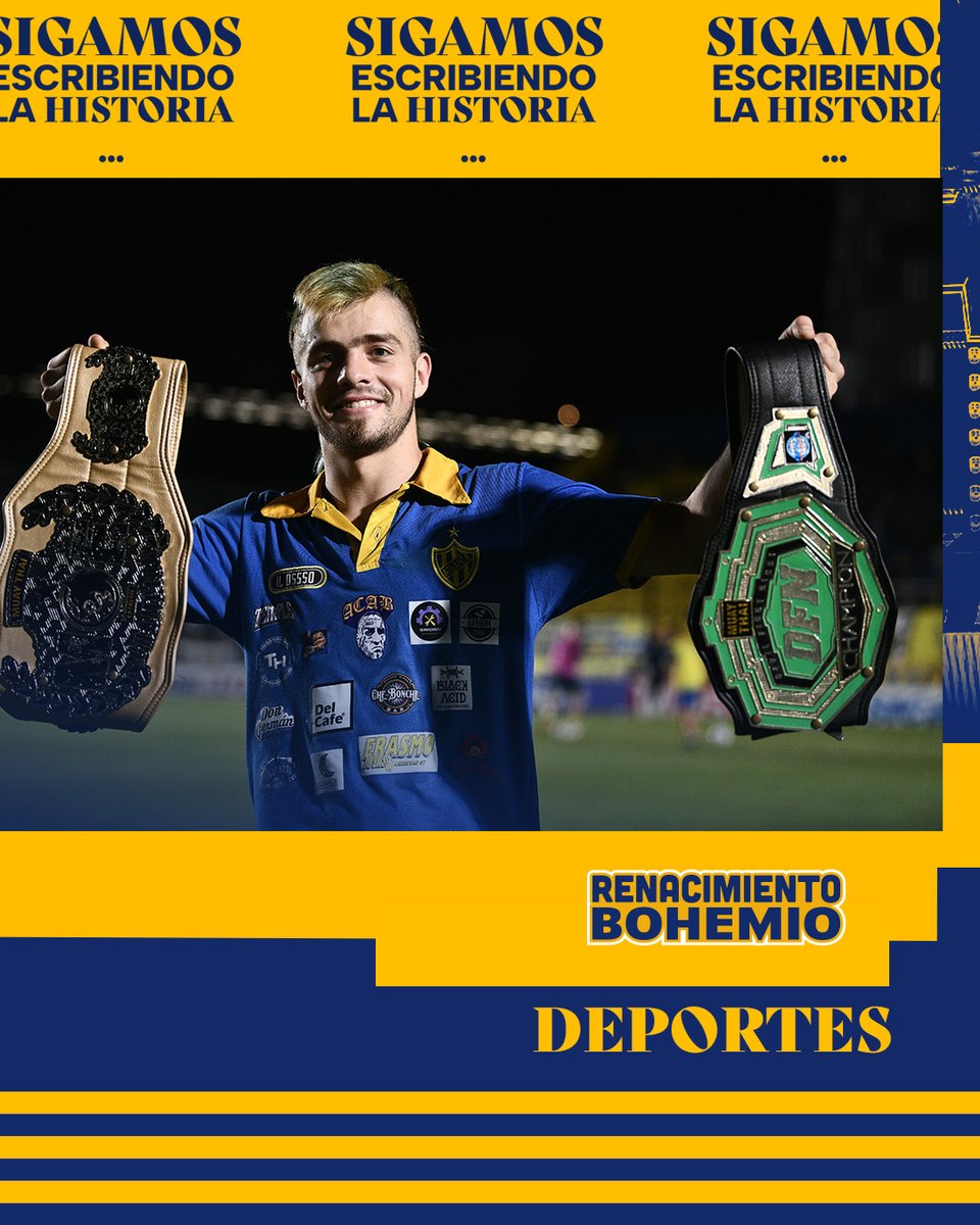 Laucha, el campeón made in Villa Crespo 🥊🇦🇷

#SigamosEscribiendoLaHistoria 🟡🔵