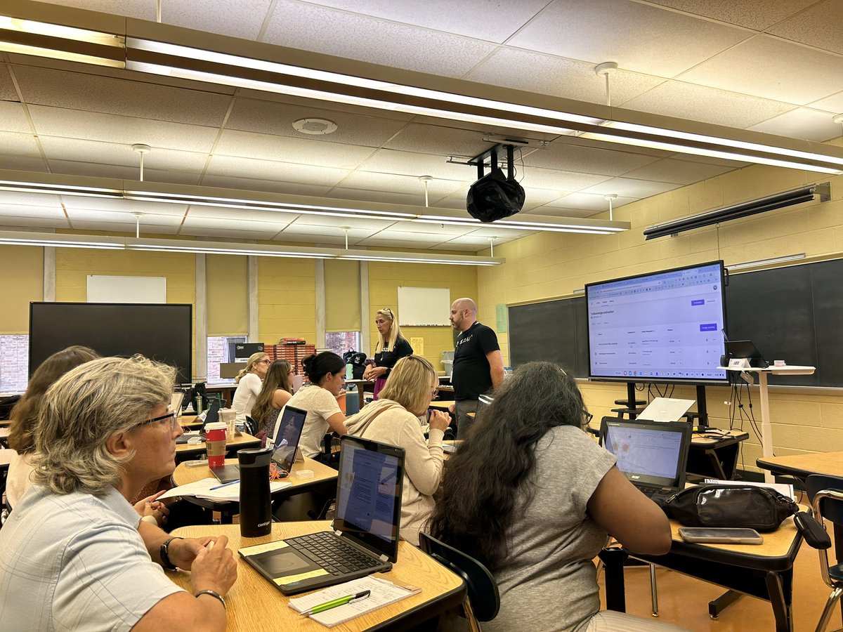 This morning, NPSD Learning Coaches, <a href="/mikebotti/">Mike Botti</a> and <a href="/wendystoverNPSD/">Wendy Stover</a>, ran a fantastic PD session ahead of the 24-25 school year. Teachers learned about how to incorporate Snorkl and <a href="/quizizz/">Quizizz (now Wayground)</a> AI to “Turbocharge Instruction and Feedback!”