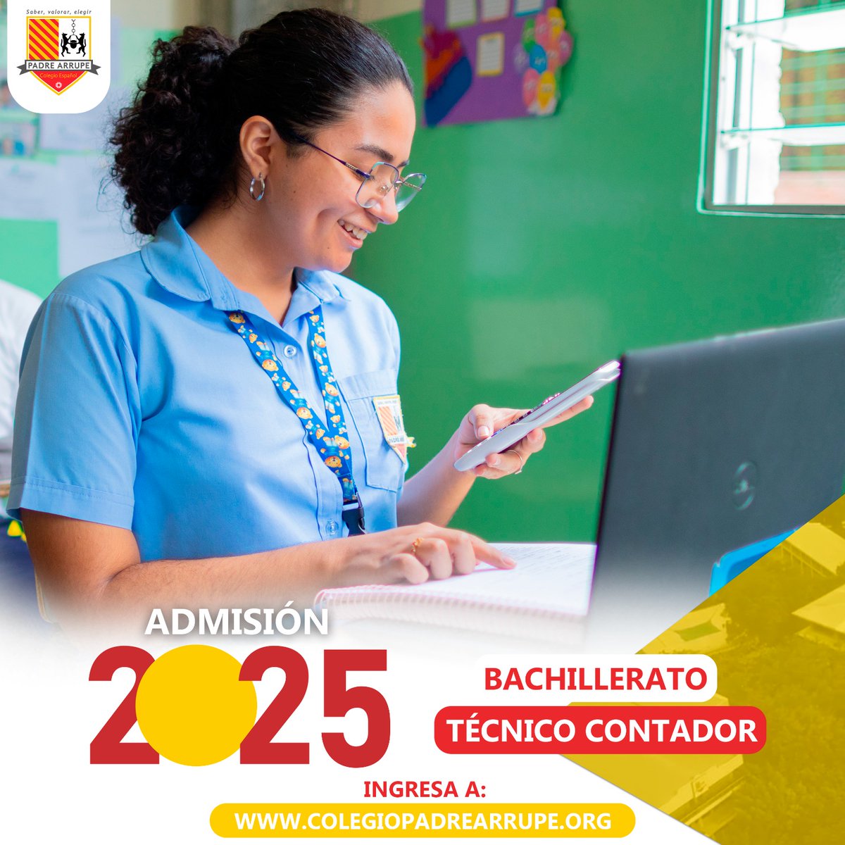 Ileanamflores's tweet photo. Prepárate para un futuro brillante y adquiere las habilidades necesarias para destacar con nuestro Bachillerato Técnico Contador.
Ingresa a https://t.co/c92kaN9wOy… e inicia  tu proceso de admisión 2025 https://t.co/nAFexJQ8KI
