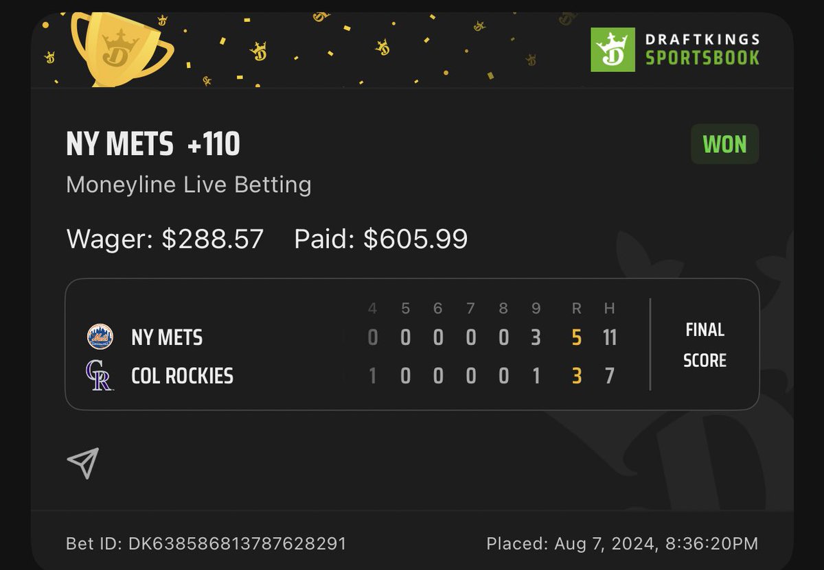 GarrisonParkk's tweet photo. Been going off lately.. might start sharing some juice👀

#betting #sportsbetting #mlb #parlays https://t.co/sI3X9ZnYra
