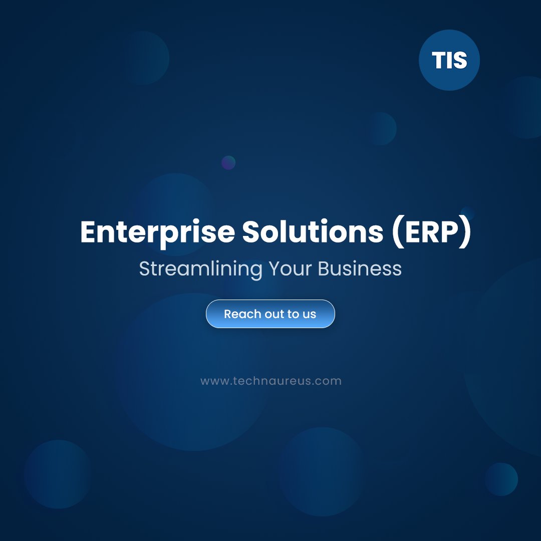 technaureus's tweet image. Streamline your business operations and boost productivity with Enterprise Solutions (ERP). Whether it&apos;s inventory management, financial tracking, or customer relations, we’ve got the solutions to help your business thrive.

Visit Our Website: technaureus.com

#ERP  #tis
