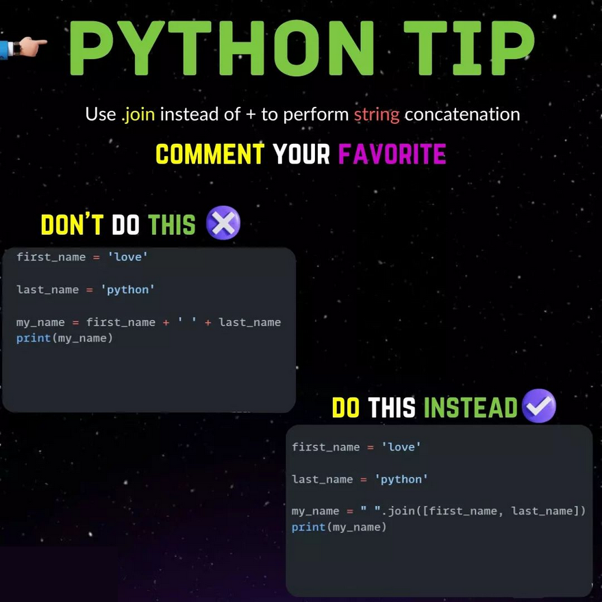 Python_Dv's tweet image. Python Tip

#python #programming #developer #programmer #coding #coder #softwaredeveloper #computerscience #webdev #webdeveloper #webdevelopment #pythonprogramming #pythonquiz #ai #ml #machinelearning #datascience