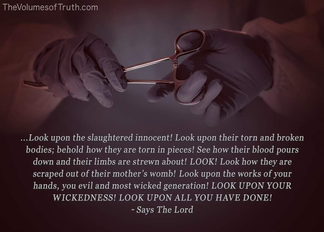JS4Yah's tweet photo. 📖 Excerpt from: https://t.co/ZokeE2Bbm5
#warningfromgod #wrathofGod #abortion #thussaysthelord #thevolumesoftruth #wrathofGod #Slaughter #evil #prochoice #prolife #DayOfTheLord #JudgmentsofGod #God #wordofGod #rebuke #lettersfromGod #abortionishealthcare https://t.co/8BXJvKjS6R