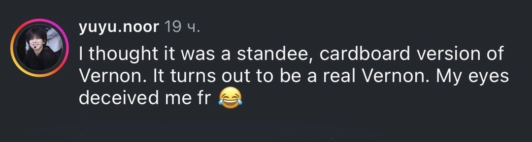 protect_vernon's tweet photo. Stop writing comments like this, it's not funny. Why Carats afford to making fun of how Vernon stand or that he doesn’t smile. He shouldn't do what Carats want because Vernon is a human too! We accept and love him for who he is.  

Please leave a good comment in his ig! https://t.co/O5Qn1tCByz