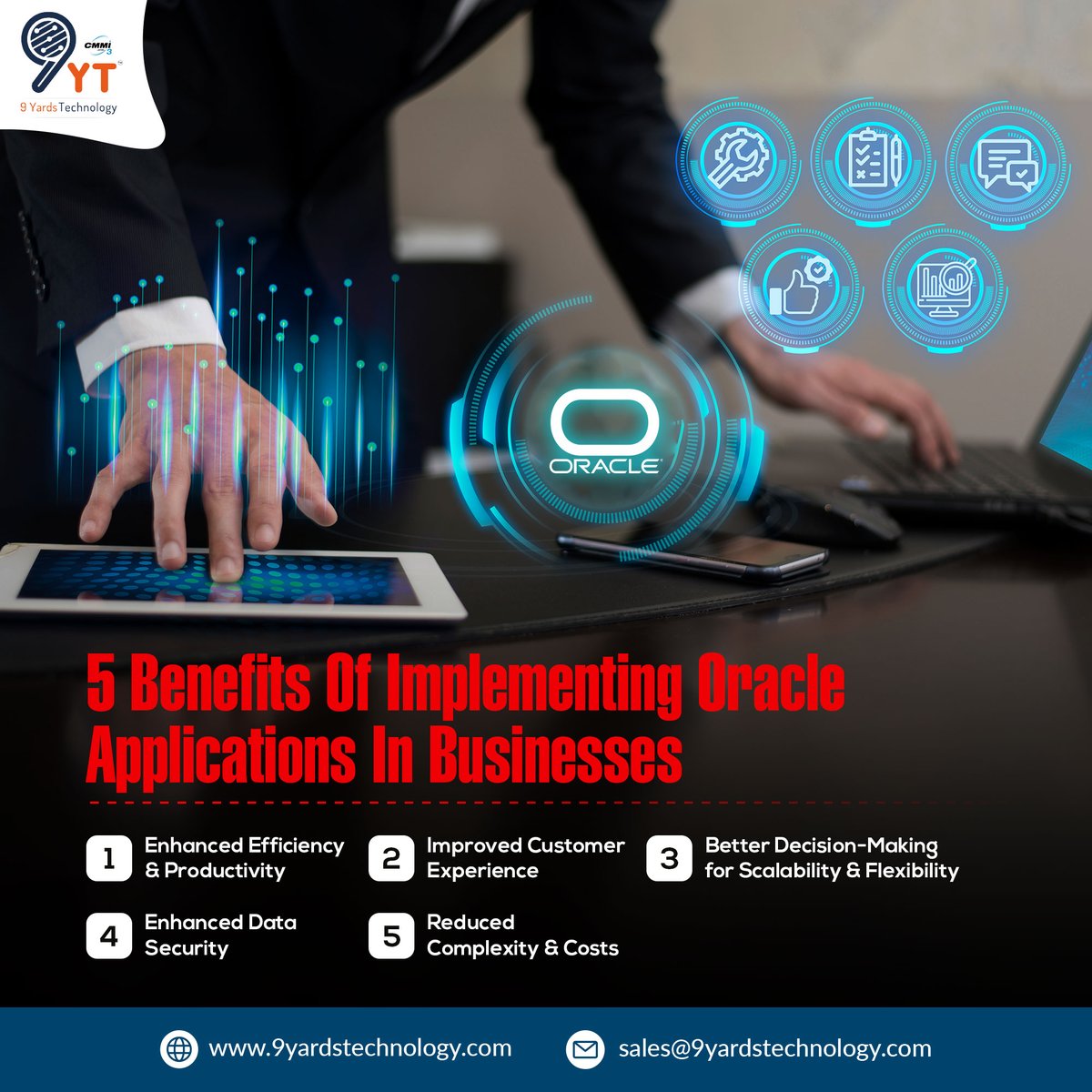 9YardsTech's tweet image. Boost your business efficiency with Oracle Applications! Discover the benefits of streamlined processes, enhanced analytics, and improved decision-making. 🌟
#businessinnovation #oracleapplications #businessgrowth #techsolutions #enterprisesoftware #digitaltransformation
