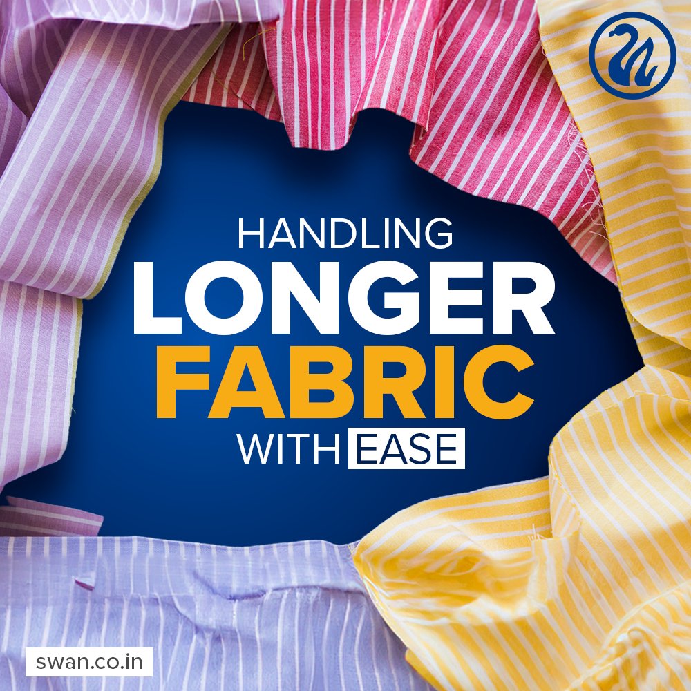 SwanCorpLimited's tweet image. Experience uninterrupted production with our unit's capacity for processing extended fabric lengths.
#Textile #Fabrics #TextileProcessing