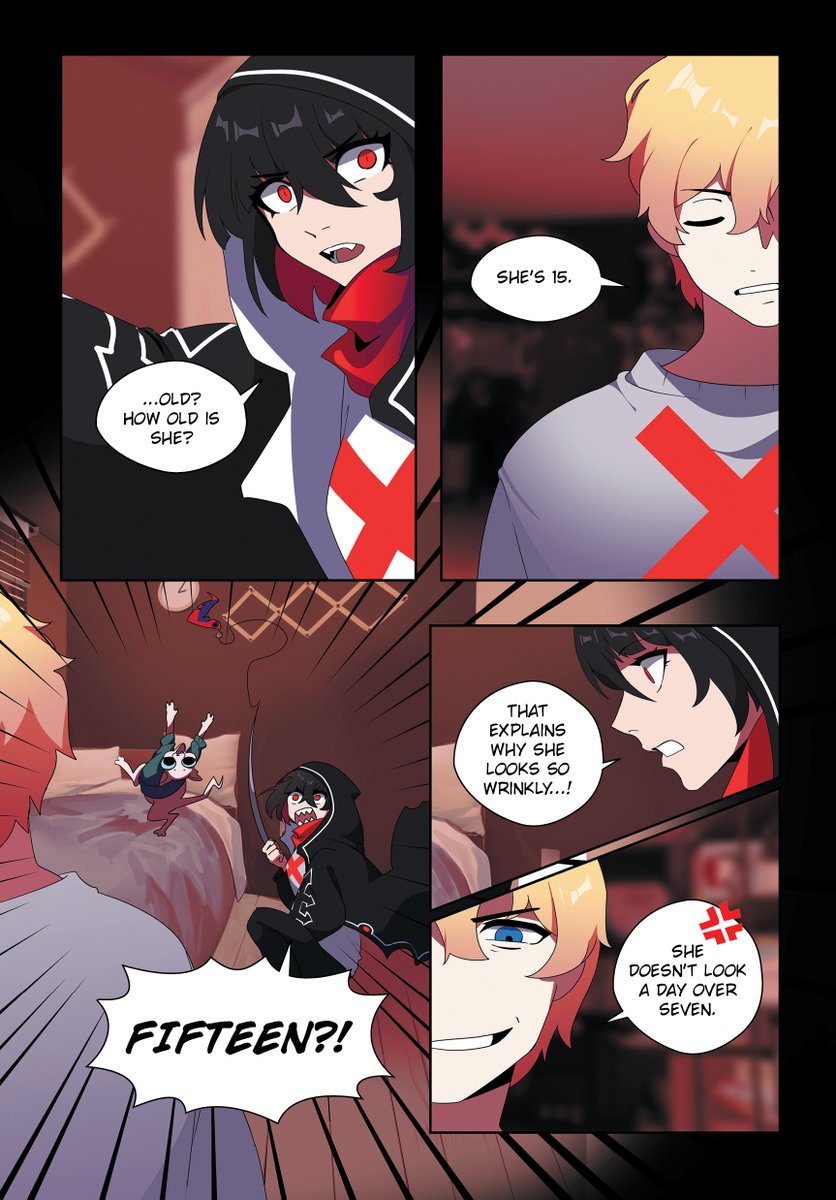 grave_weaver's tweet photo. The physical version of "I'm the Grim Reaper" also comes with an exclusive print-only chapter! Here's a preview page- Yes, it's about the cat🥳 https://t.co/hBsdbFBYxU