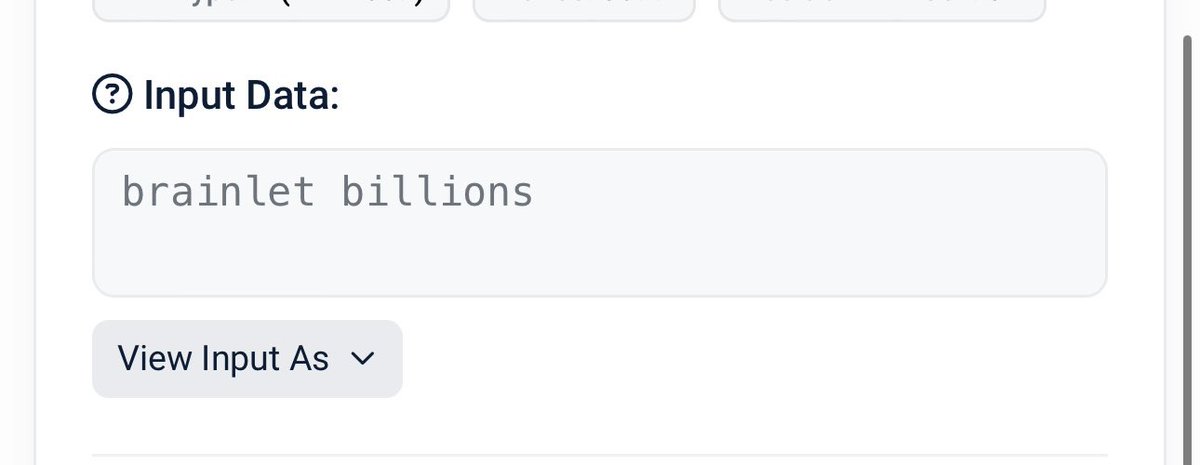 NFTwap's tweet image. Arguably the most well known and mysterious eth memecoin whale has a message for all of you brainlets.

A god has spoken.

Don’t believe me? Check the chain.

dimethyltryptamine.eth

etherscan.io/tx/0x01c2cff2e…

Hope you didn’t rotate the bottom 🤏🧠