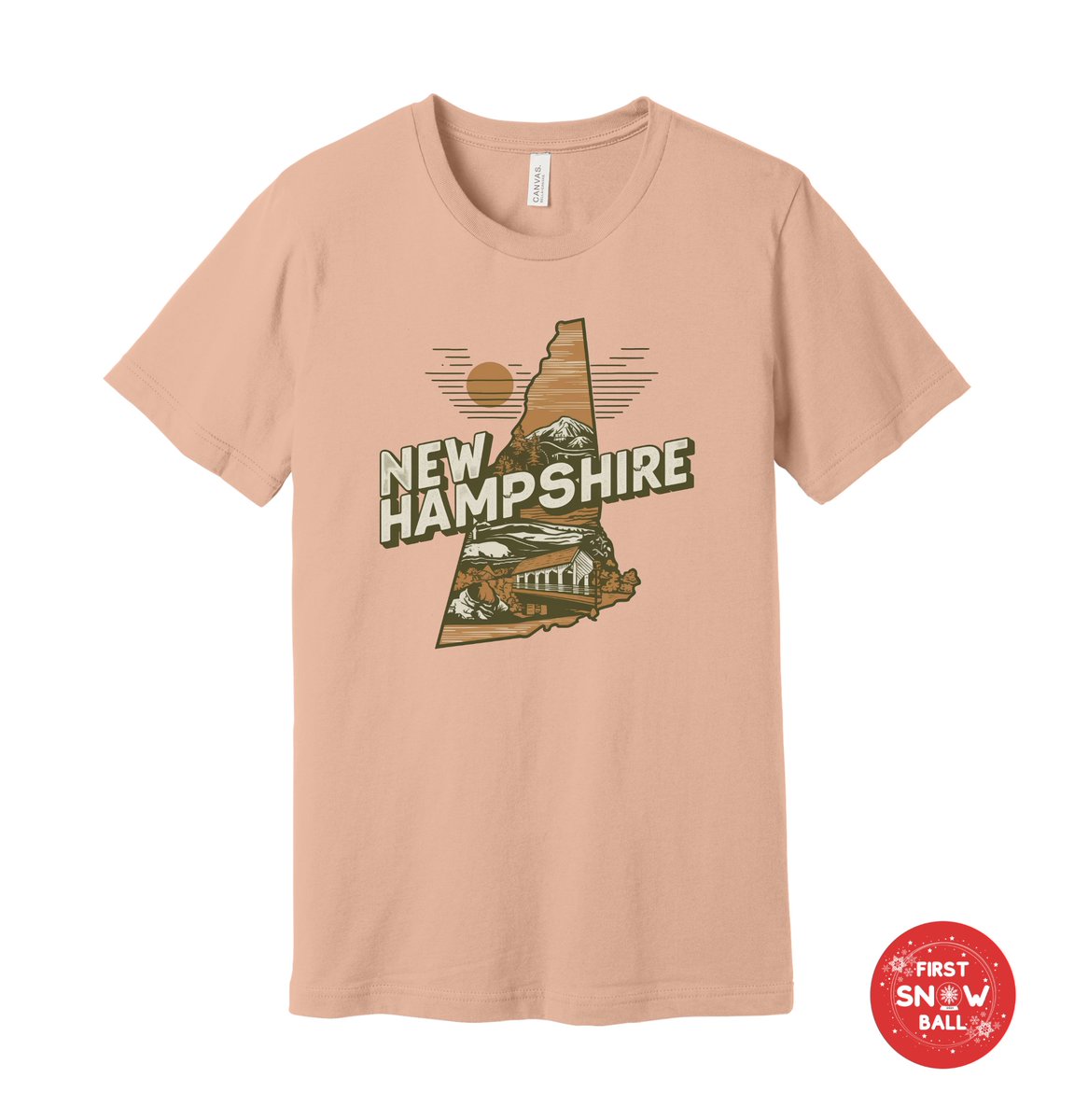 FirstSnowball's tweet image. 🏞️🍁🌄 Capture the beauty of New Hampshire with our New Hampshire State T-Shirt! Featuring scenic landscapes and iconic landmarks. 🏞️🍁🌄 

#NewHampshirePride #ExploreNH #GraniteState #NewEnglandLove #FirstSnowBallDesigns