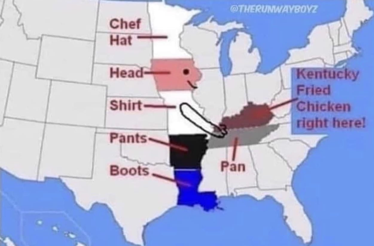 American Woman on X: &ldquo;How to find Kentucky on a map. https://t.co 