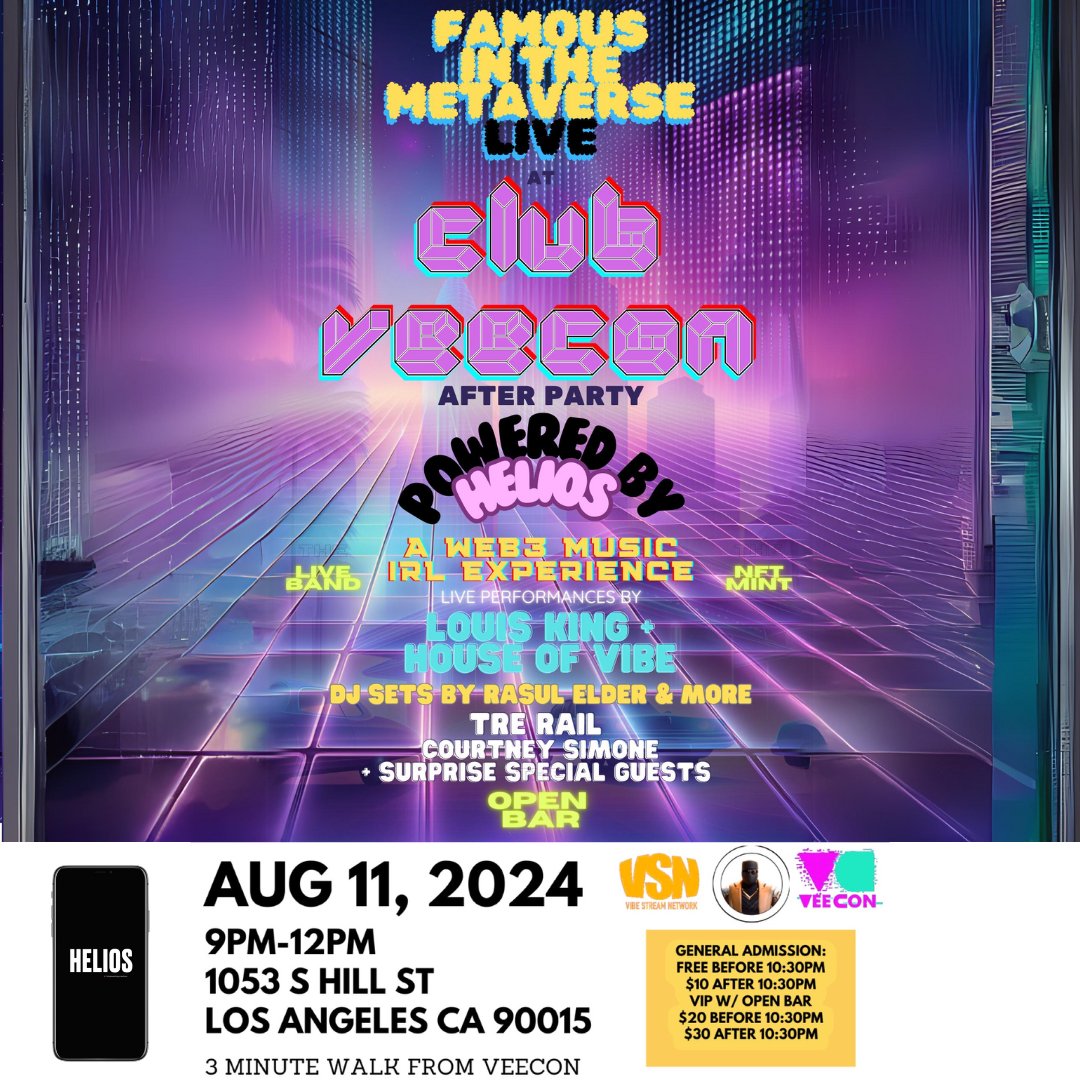 FIMCOIN's tweet photo. Featuring live performances by @LouiiKing @HOUSEOFVIBE @TheKnowbody  @legoat_crypto #Courtneysimone + More TBA 🔋 Powered by @HeliosParty https://t.co/XrdRZqxMsV