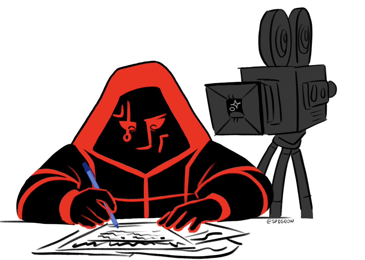 sp1geon's tweet photo. someone on tumblr gave me an idea for another version :3
(he’s filling out paper work because of that massive head wound)
#generationloss #generationlossfanart #hetch https://t.co/pSoibvBheZ