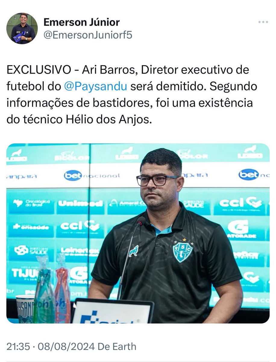 EmersonJuniorf5's tweet photo. @Paysandu https://t.co/51GPv9NtJJ