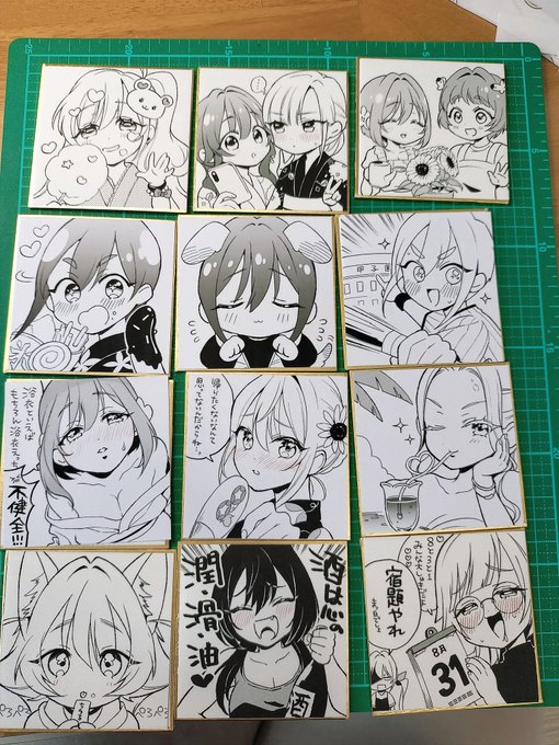 これは線画+1色塗りくらいの感じで
抽選なし&amp;シークレット袋に入れたブラインド仕様で500円の予定
是非来場記念に持ち帰って欲しい⋯
シークレットも入れる予定だよ 