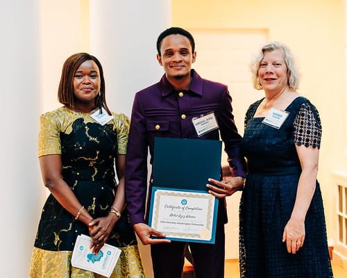 During the closing ceremony of the 2024 <a href="/WashFellowship/">MandelaWshFellowship</a> <a href="/PresPrecinct/">The Presidential Precinct</a> I had the honor of having a one on one discussion with the former governor of Virginia, now US Senator, <a href="/timkaine/">Tim Kaine</a>. I briefly shared about my work in Cameroon and the sociopolitical situation in NWSW regions.