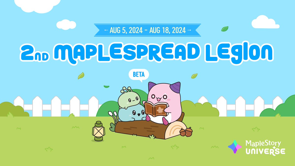 MaplestoryU's tweet image. The 2nd MapleSpread Legion event is ongoing!
Join the MapleSpread Legion with content chosen from a wider range of topics and aim for the rewards!
Check out other Explorers&apos; posts by searching the hashtags #MapleStoryUniverse and #MapleSpread!

Click here for more details on the…