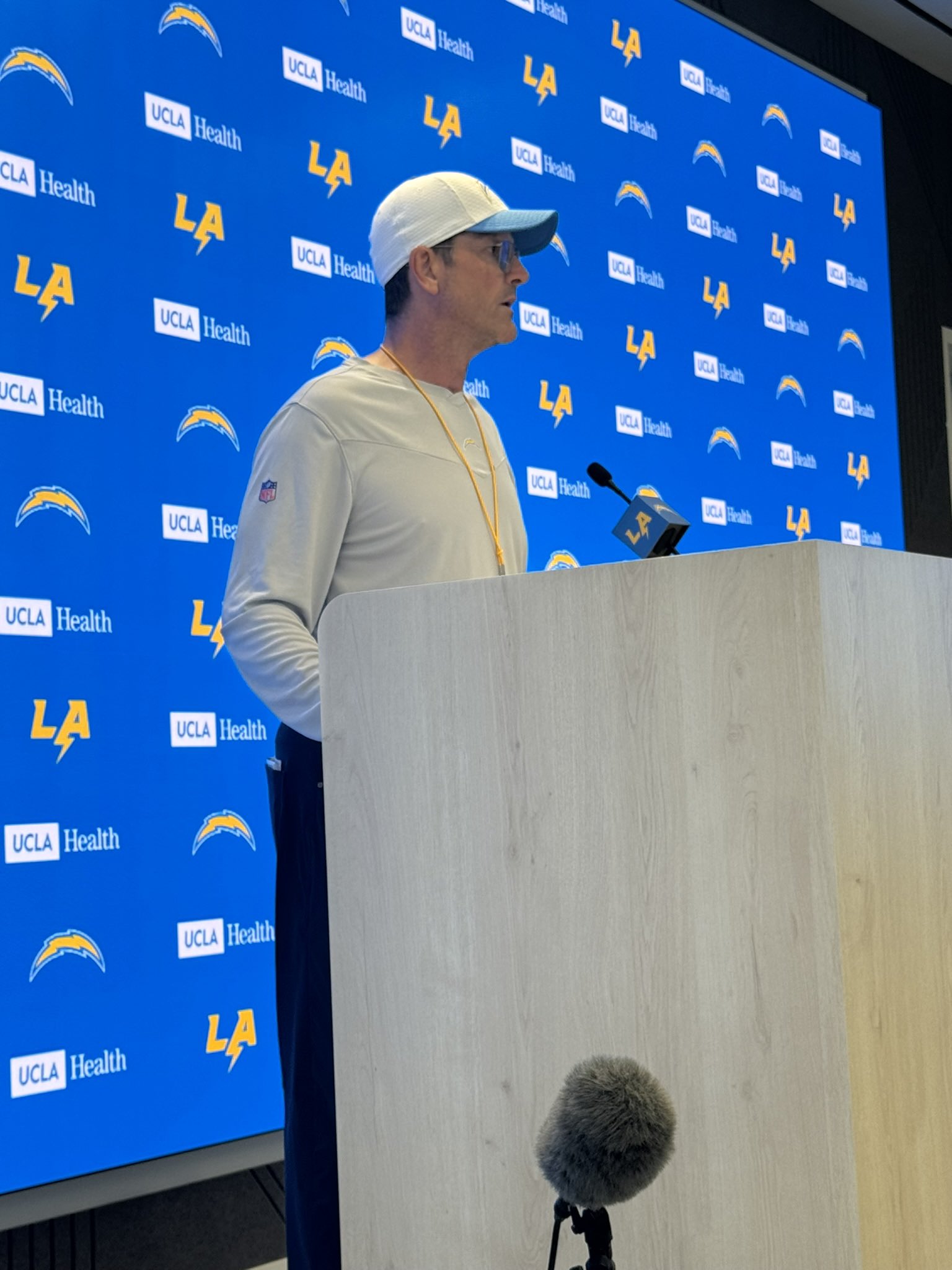 Kris Rhim on X: “Jim Harbaugh on his latest sanctions from the 