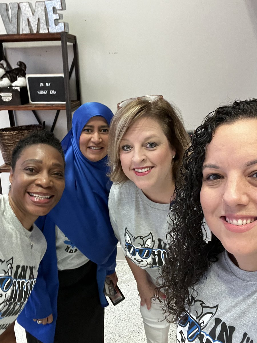 Ready to conquer the first day of school! I’d say it was a success! Don’t mind us, we’re just living it up in our husky era! 
💙🖤🩶🤍  <a href="/CVME_Huskies/">Madden Elementary</a> <a href="/FortBendISD/">Fort Bend ISD</a>