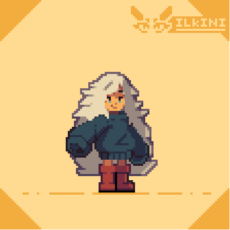 ilkini_demon's tweet photo. This game is so wonderful that I had to draw Sam!!!Sam!!! #ドット絵 #像素艺术 #pixelart #aseprite #Pixel #pixelartist #art #Pixels #Eastward #SAM https://t.co/h04sOZ0ElP
