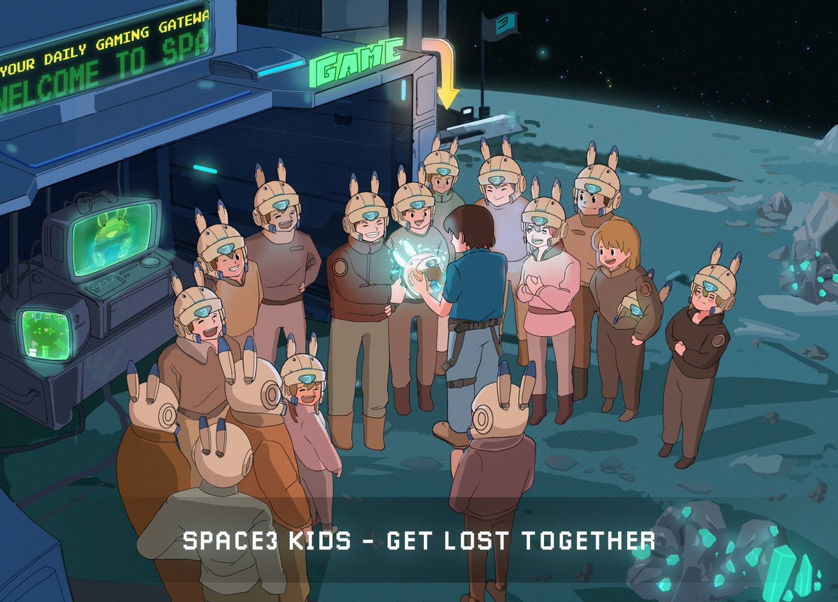 GIVEAWAY bộ sưu tập NFT mới chuẩn bị ra mắt của dự án <a href="/Space3_gg/">Space3</a> 🛸

➥ The Narrative | Space3 Kids - Get Lost Together 🎉

Space3 là dự án Game UA Engine hàng đầu được xây dựng trên và tài trợ bởi <a href="/Ancient8/">Tome of the Ancient</a> 

Thiên sẽ tặng anh em 5 slots GDT và 15 slot FCFS, mọi