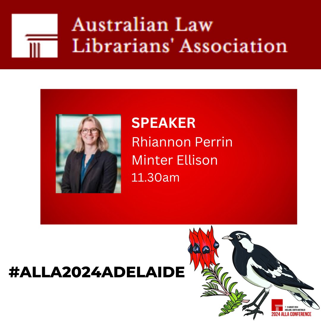 Can't wait to hear this presentation by Speaker Rhiannon Perrin, on Unlocking the potential of Generative AI for Legal Research with Prompt Engineering. #ALLA2024Adelaide #ALLA24 #LawLibrarians #GenerativeAI #LegalResearch
💻😀🤖