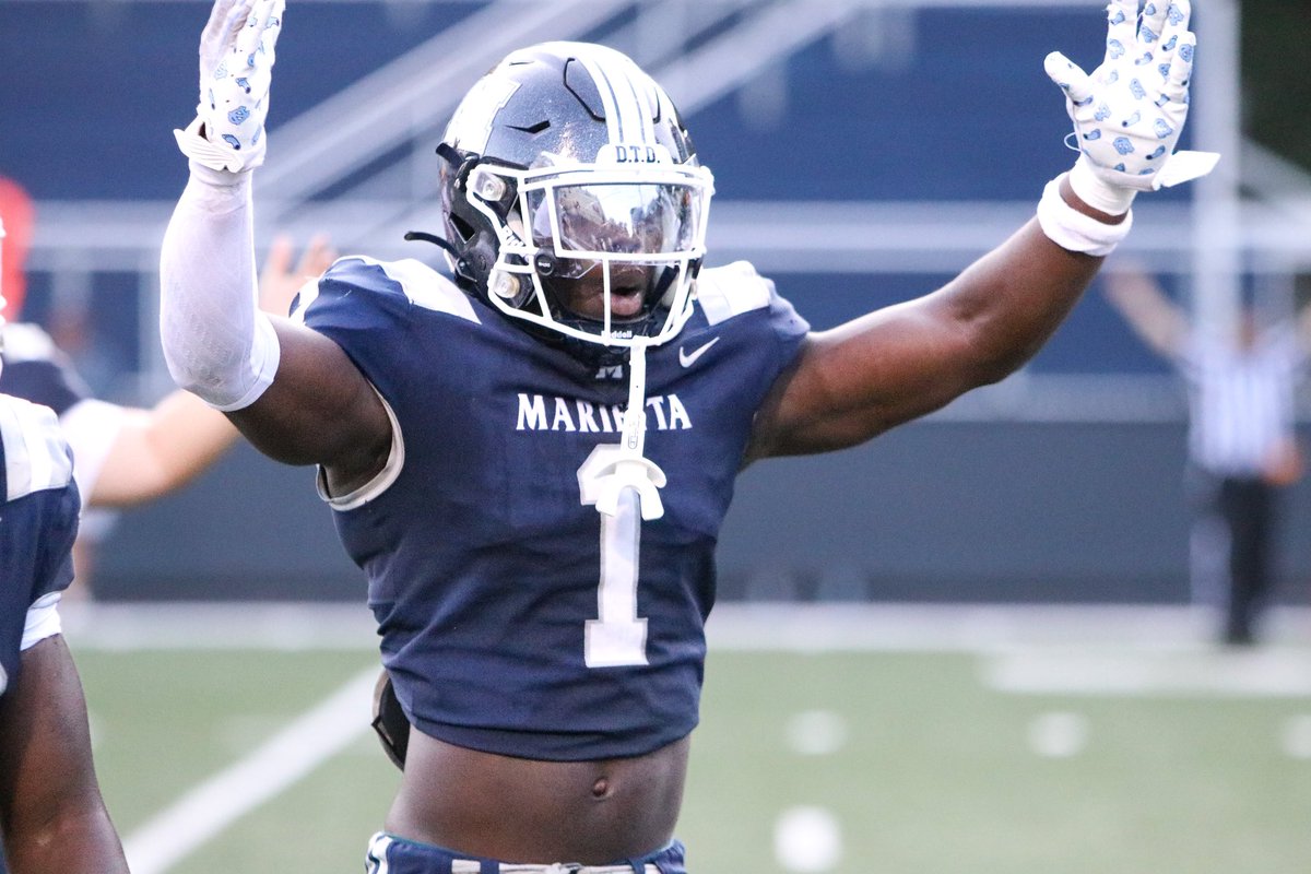 JeremyO_Johnson's tweet photo. Just dropped some of my thoughts after watching North Carolina LB commit Anthony Kruah. It’s apparent why Georgia is working to flip the Marietta star. Lots of upside still with one of the most versatile players in the Peach State. 

DawgWalk: https://t.co/udHxdyPr7f https://t.co/ndlffykZE5