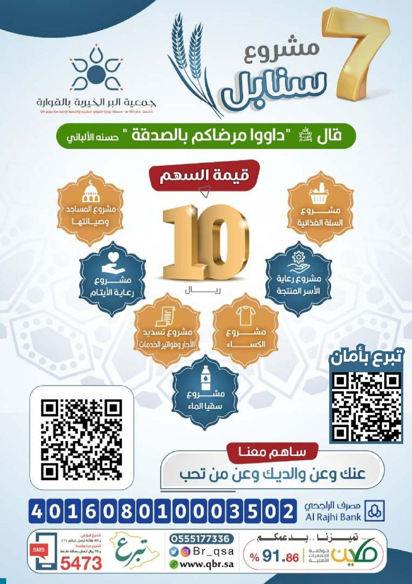Majeed_56's tweet photo. #Careshaplease #النصر_الميريا 
قال تعالى:(مَّن ذا الذي يقرض الله قرضا حسنا فيضاعفه له اضعافا كثيرة ۚ والله يقبض ويبسط وإليه ترجعون)
الصدقة
تقي مصارع السوء
وتكفّر الذنوب
وتطفئ غضب الرب
وتُبارِك في المال
ويُخلِف لك خيرا
للتواصل:
 0555177336
رابط التبرع : 
https://t.co/GdqgzKFDqS https://t.co/uof2g20LE3