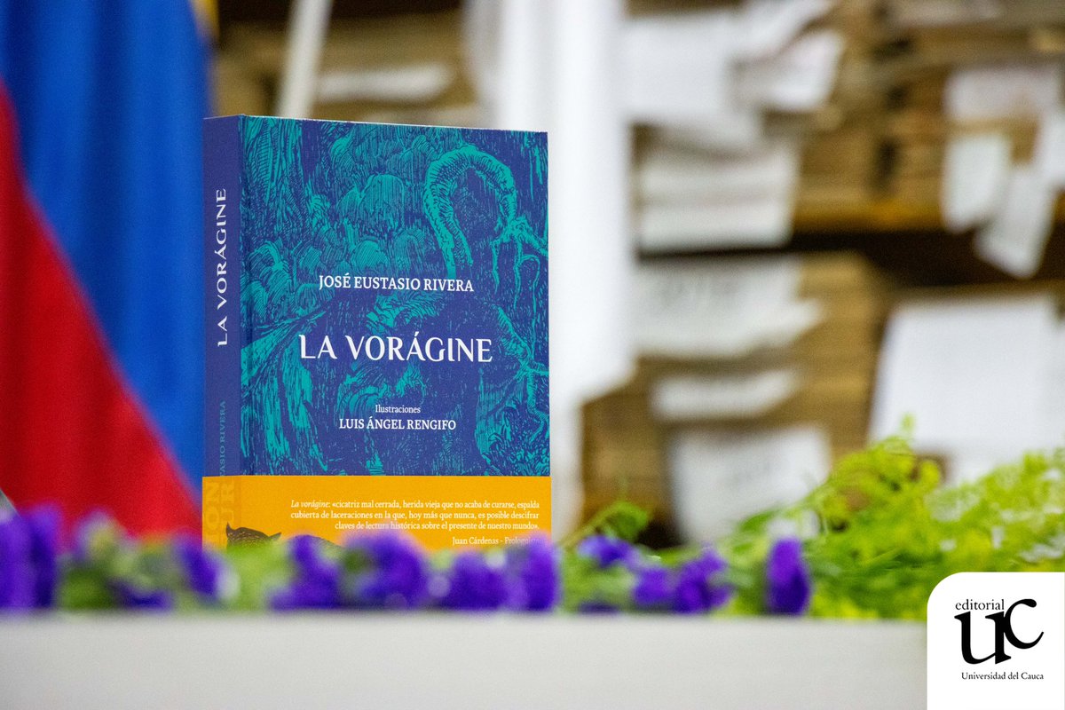 EditorialUCauca's tweet photo. #Presentaciondelibros
Junto con #LaBibliotecaDepartamentalOlegarioRivera presentamos #Lavorágine, edición del sur, un homenaje  a esta obra de José Eustacio Rivera en su primer centenario de publicación. 🌱 https://t.co/9whe4EQnGQ