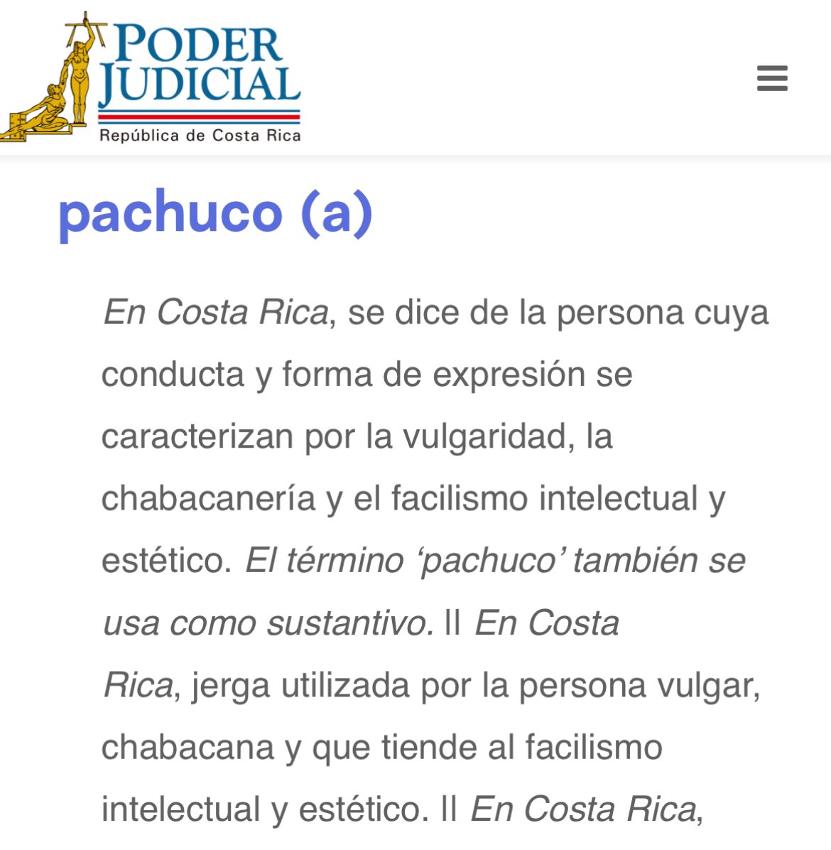 La descripción de ya saben quien. (Tomado del Diccionario Usual del Poder Judicial) diccionariousual.poder-judicial.go.cr/index.php/dicc…