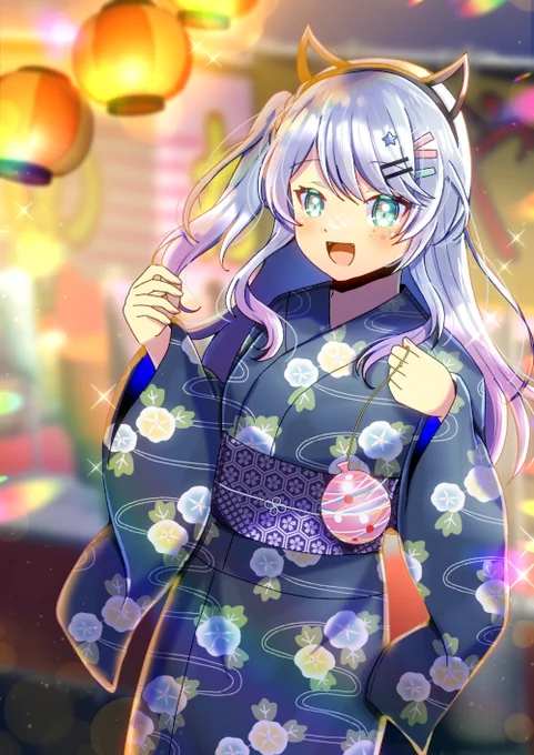 Vtuberの沙汰ナキアさんを描かせて頂きました!リクエスト有難うございます #Skeb #Vtuber #イン沙汰グラム 