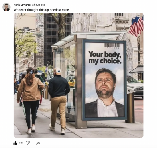 IndieMemes2024's tweet photo. But why the guyliner, tho? I mean from an anti-trans &amp; anti-female evangelist, it just seems an odd choice? "I will condemn u heathens while looking faaabulous!" #WeirdVance https://t.co/B0yjGzATwm