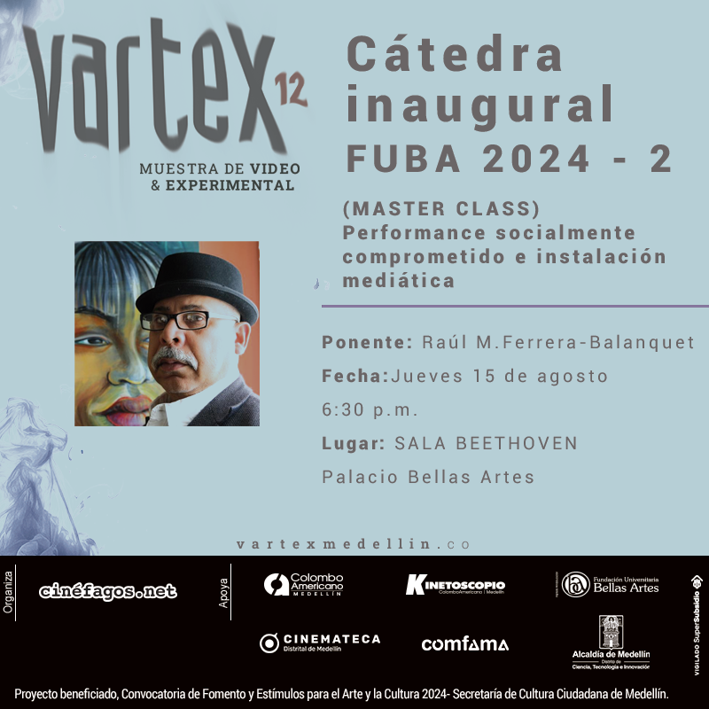 cinefagosnet's tweet photo. 🗓️🎥 Desde ya, te invitamos a separar la fecha para esta gran clase inaugural durante #VARTEX12. 👴Raúl Moarquech Ferrera-Balanquet es un artista interdisciplinario, escritor, académico y curador de La Habana, quien nos trae todos sus conocimientos. https://t.co/8xcuW5tLaG
