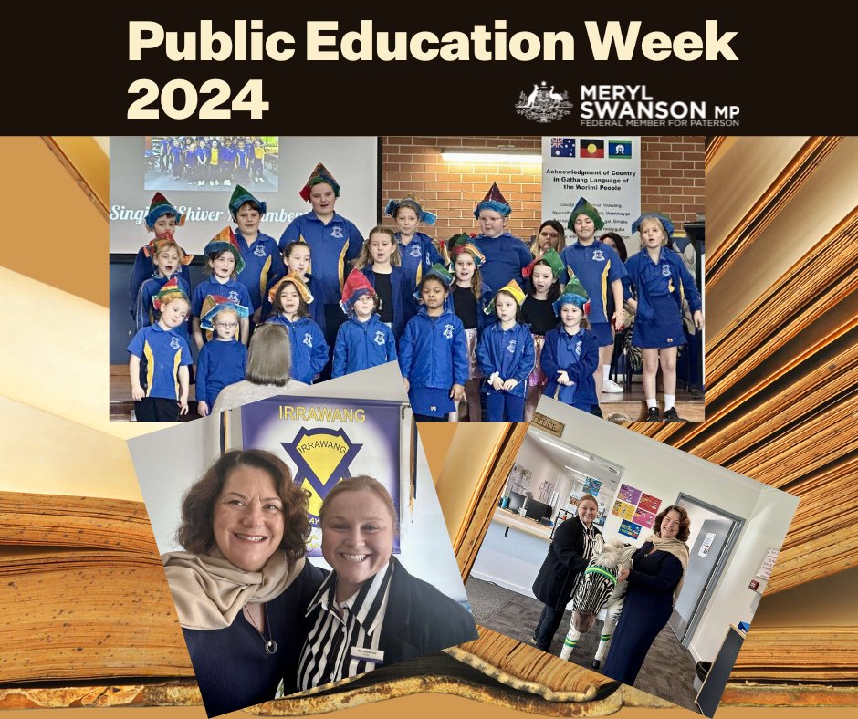 #PublicEducationWeek is a celebration of our young people, their educators and all who contribute to their education journey.

This was on full display on my visit to Irrawang Public School yesterday.

Thank you to principal Stacy Mathieson and staff for putting on a great event!