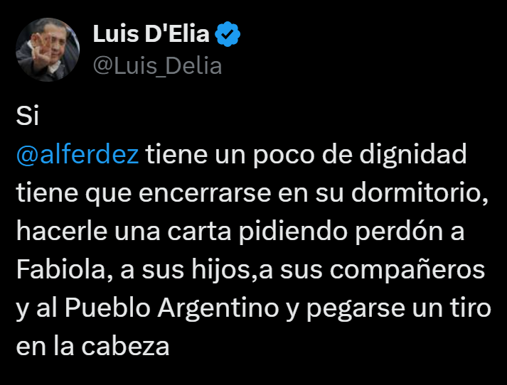 "D'Elia":
Por los comentarios de <a href="/Luis_Delia/">Luis D'Elia</a> sobre Alberto Fernández