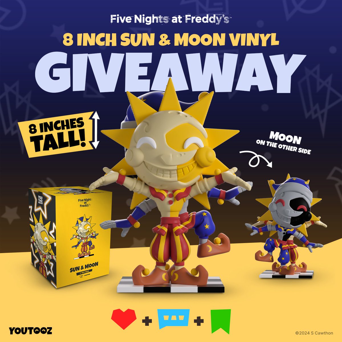 youtooz's tweet image. to celebrate the #fnaf anniversary we're doing an extra special giveaway! 

to enter 🍕 rt &amp;amp; like this post then comment FNAFTOOZ ✨

3 winners will receive the full collection dropping august 13th along with any in-stock fnaf youtooz of their choice ☺️ goodluck, winners…
