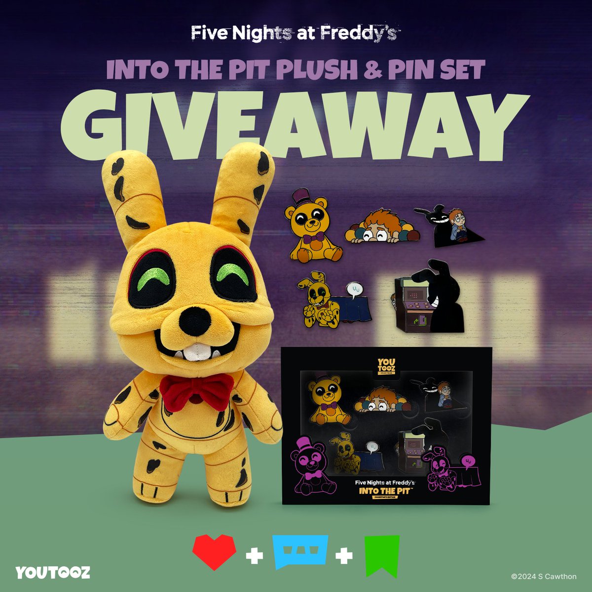 youtooz's tweet image. to celebrate the #fnaf anniversary we're doing an extra special giveaway! 

to enter 🍕 rt &amp;amp; like this post then comment FNAFTOOZ ✨

3 winners will receive the full collection dropping august 13th along with any in-stock fnaf youtooz of their choice ☺️ goodluck, winners…