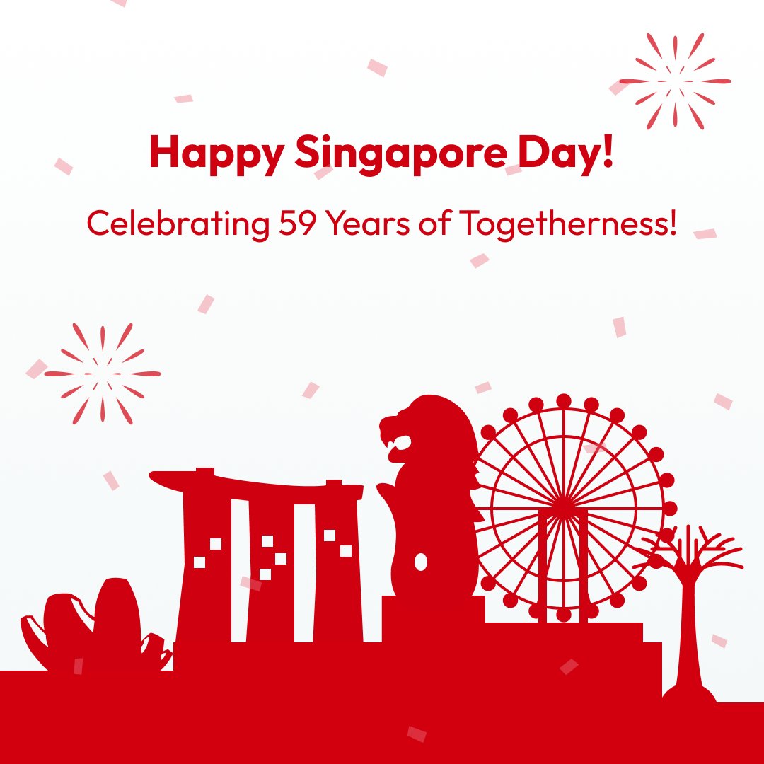 🥂 Cheers to 59 years of Singapore! 
🇸🇬 imToken raises a virtual flag to celebrate this momentous occasion! Here's to many more years of growth, harmony, and happiness!