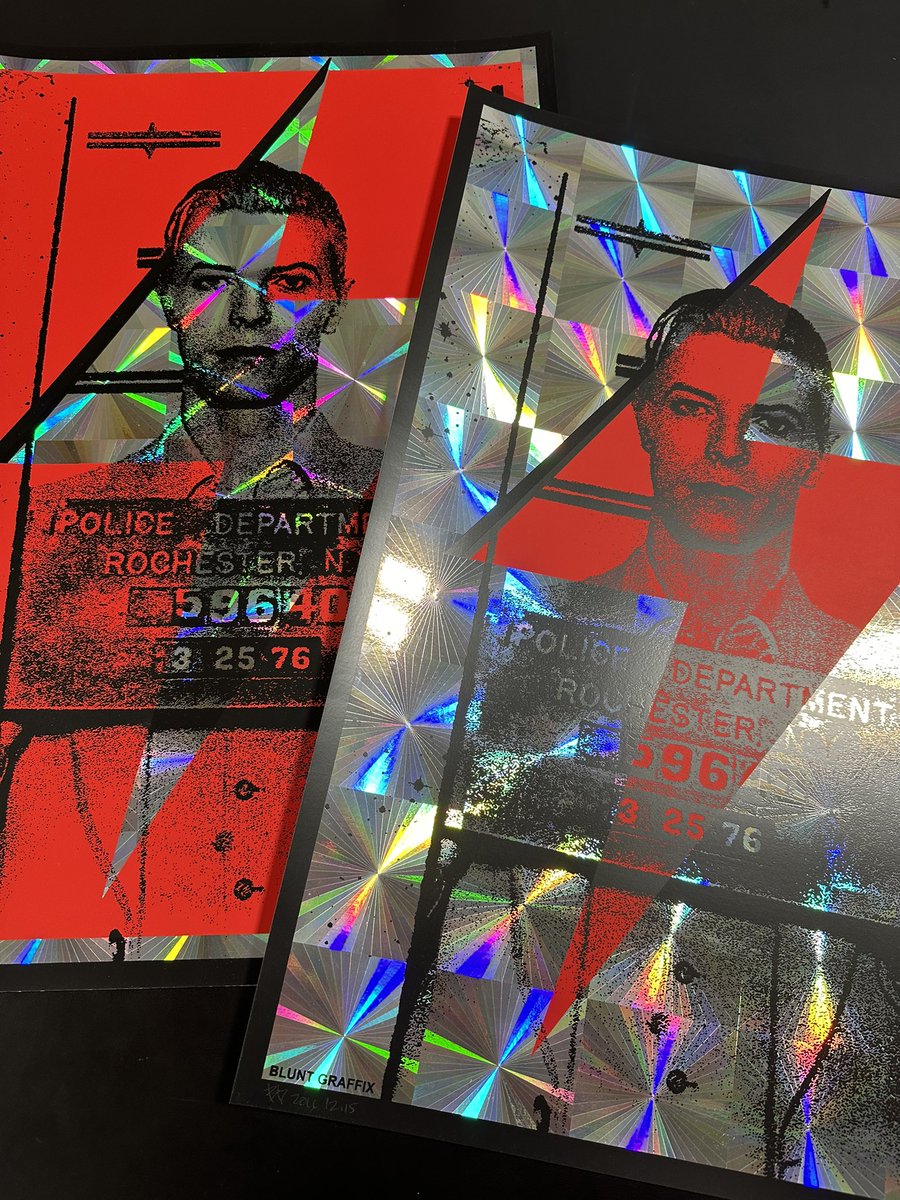 Prism Foils. David Bowie in Rochester NY