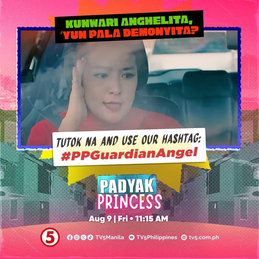 APTEnt_ph's tweet photo. Nagbabalik na naman ang dati nang panggulo sa buhay ng mga taga-Singkusing! Ano na naman kaya ang gawin niya ngayon?😫

Tumutok na sa #PadyakPrincessTV5 at gamitin ang official hashtag na #PPGuardianAngel sa inyong comments, MAMAYANG 11:15 AM, LIVE sa @TV5manila! https://t.co/8JTmRY0uUT