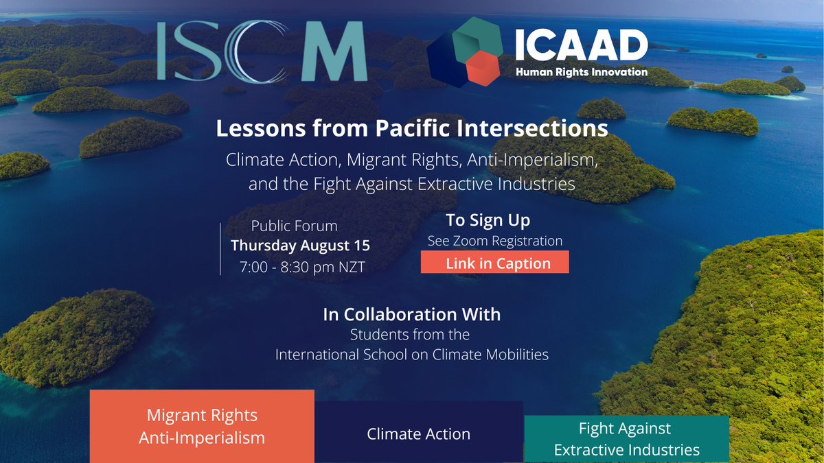 🌏 Join us for a powerful forum on climate action, anti-imperialism, &amp; resistance to extractive industries. Hear from frontline activists &amp; experts as they share insights to inspire collective action!

📅 Th Aug 15 🕒 7pm NZT 📍us06web.zoom.us/meeting/regist…