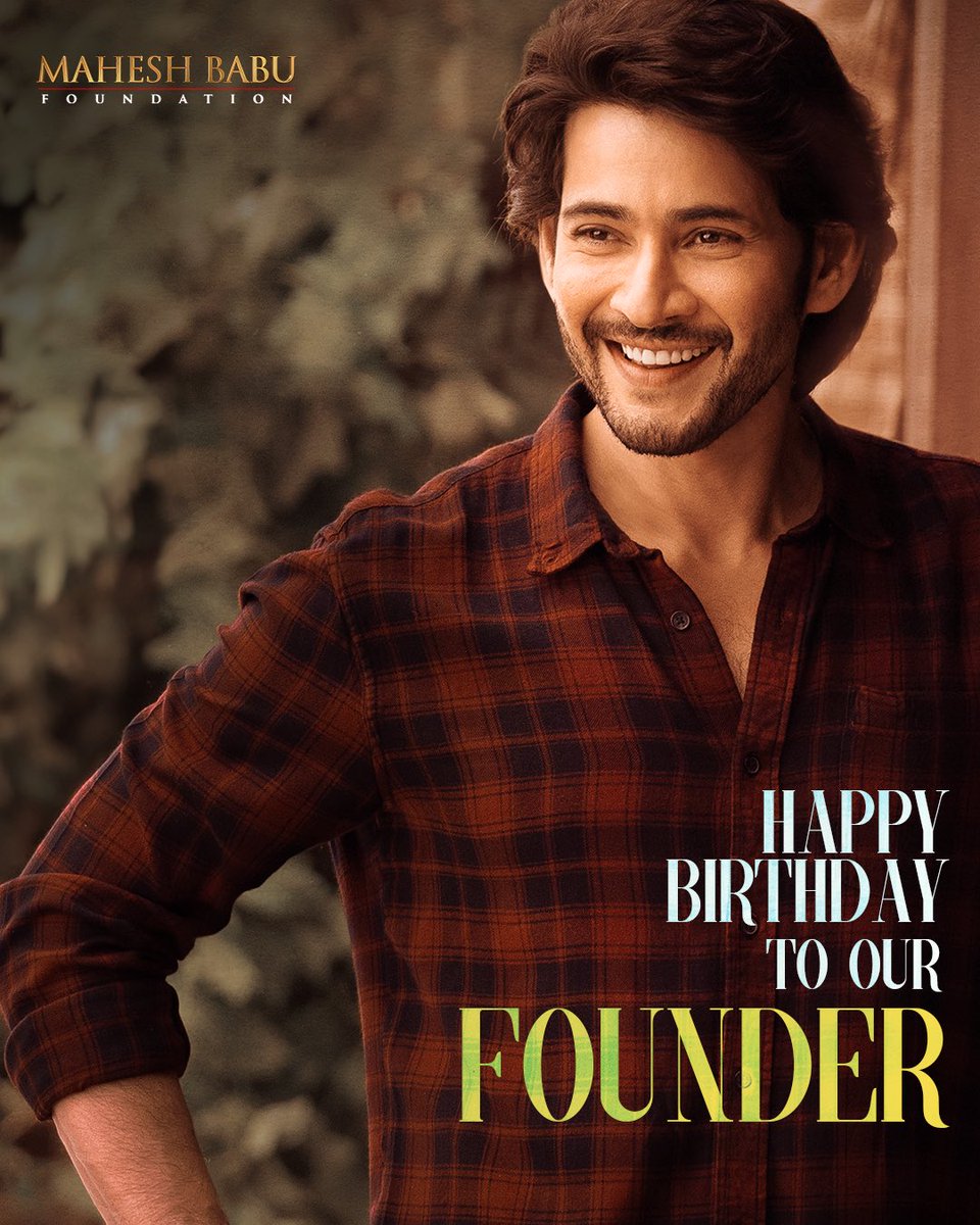Mahesh Babu Foundation (@mbfoundationorg) on Twitter photo Happiest Birthday Wishes to the Man with a Heart of a Gold, Our Pride and Our Inspiration. The One and Only <a href="/urstrulyMahesh/">Mahesh Babu</a> ✨🙏♥️
#HBDSuperStarMahesh Happiest Birthday Wishes to the Man with a Heart of a Gold, Our Pride and Our Inspiration. The One and Only <a href="/urstrulyMahesh/">Mahesh Babu</a> ✨🙏♥️
#HBDSuperStarMahesh