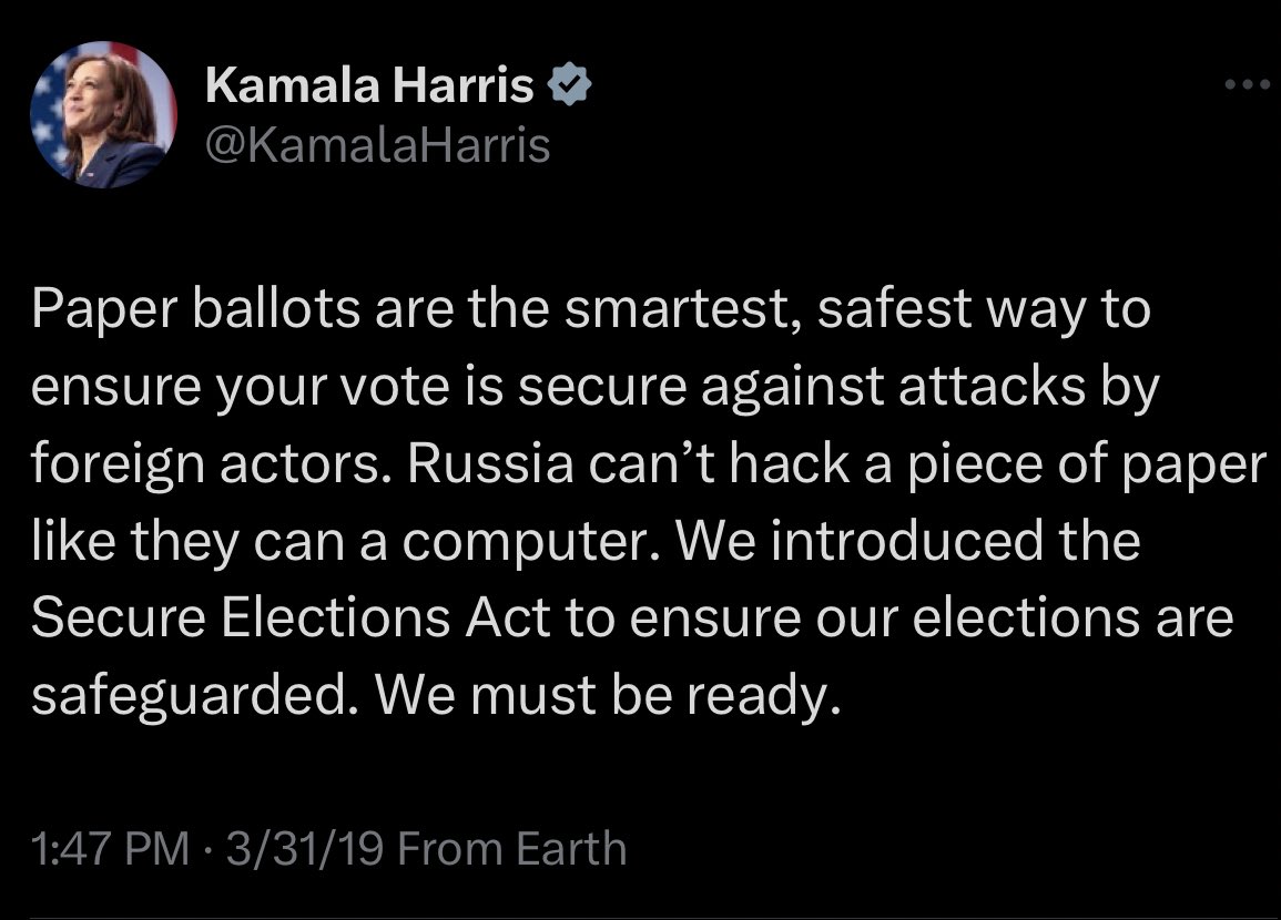 nicksortor's tweet image. Five years ago.

What changed, Kamala? 🧐