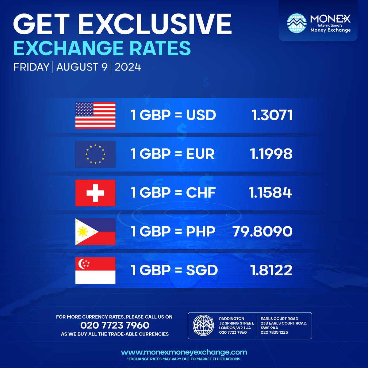 MonexMoney's tweet photo. Visit our website to get daily currency updates.

https://t.co/YOaRO2WbnL

#Monex #MonexInternational #ForexTrading #CurrencyExchange #DailyRates #bestratesintown https://t.co/3JYpmho2oz