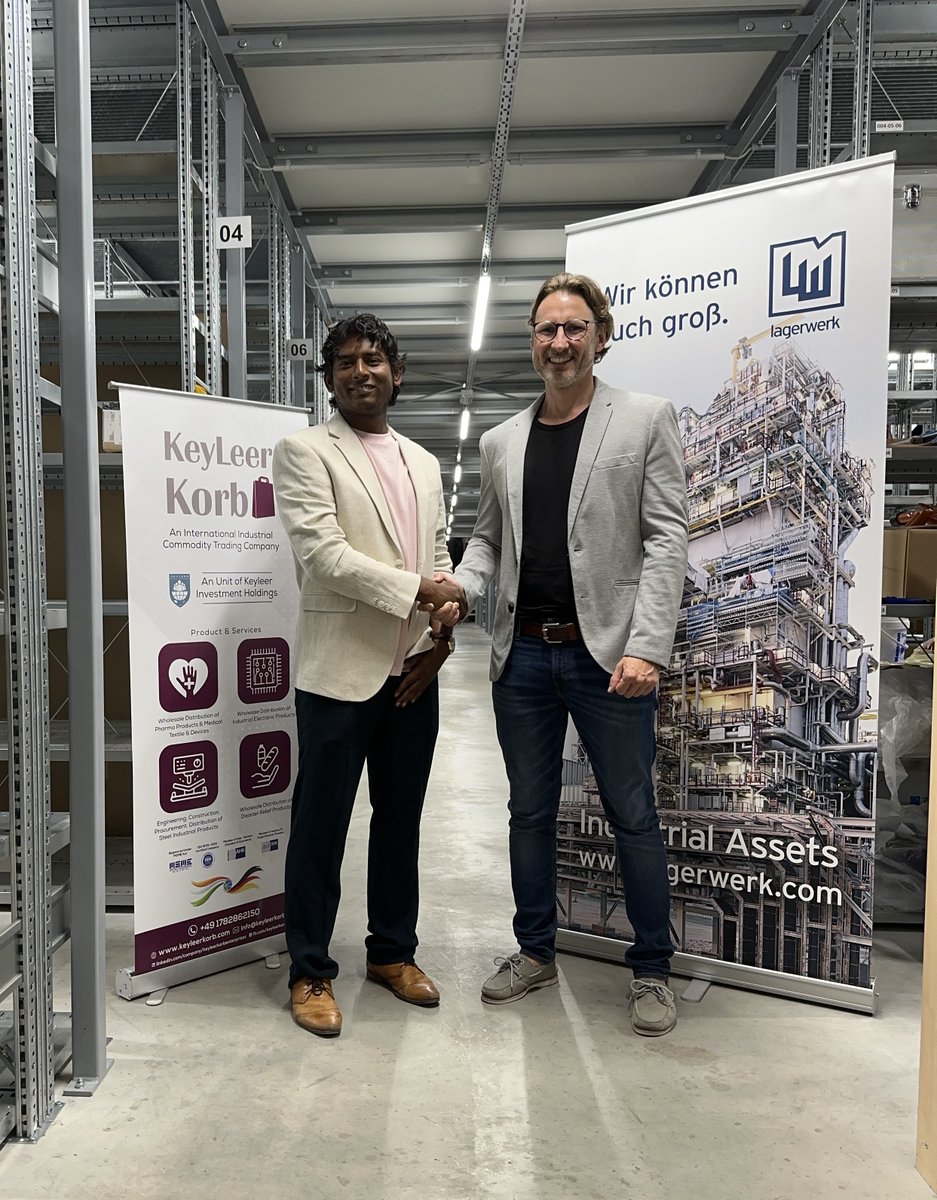 Lagerwerk's tweet photo. Exciting News from Lagerwerk - Industrial Assets! 

We are thrilled to announce a strategic joint venture with KeyleerKorb, a pioneering company in Microchip Trading and Automation Parts, based in Chennai, India.

#India #Germany https://t.co/gJizCiWbed