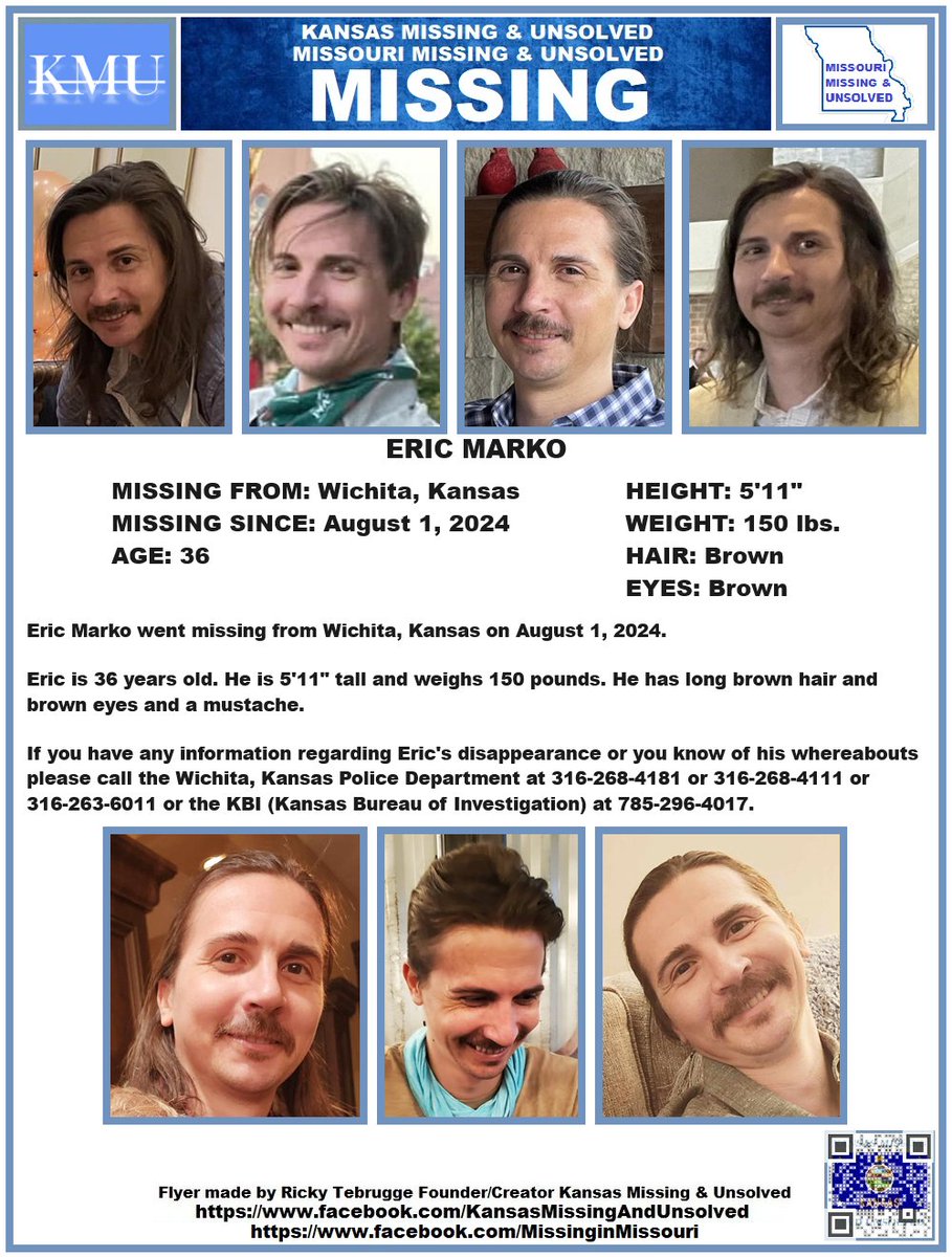 KansasMissing's tweet photo. #MISSINGPERSON #MISSING PLEASE SHARE/PRINT/POST!!! ERIC MARKO (WICHITA, KANSAS)!!! @AnnetteLawless #KansasMissing #MissingInKS #WichitaKS https://t.co/FEDniAdfq8